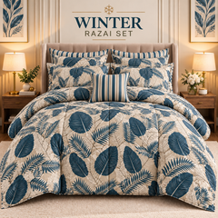 Winter Quilt/Razai set (Heavy Polyester Filling) KDI 318