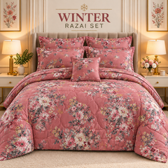 Winter Quilt/Razai set (Heavy Polyester Filling) KDI 316