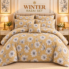 Winter Quilt/Razai set (Heavy Polyester Filling) KDI 320