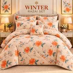 Winter Quilt/Razai set (Heavy Polyester Filling) KDI 322