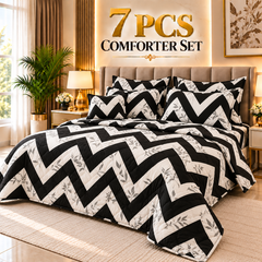 7 Pcs Comforter Set King Size Design KCC 140