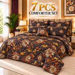 7 Pcs Comforter Set King Size Design KCC 147