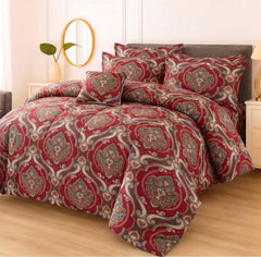 7 Pcs Comforter Set King Size Design KCC 111