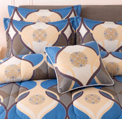 7 Pcs Comforter Set King Size Design KCC 107