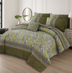 7 Pcs Comforter Set King Size Design KCC 090