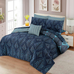 7 Pcs Comforter Set King Size Design KCC 087
