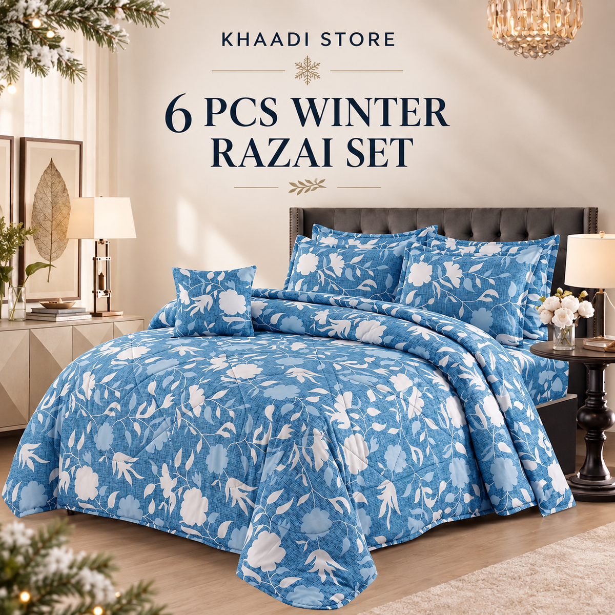 Winter Quilt/Razai set (Heavy Polyester Filling) KDI 315
