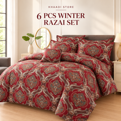 Winter Quilt/Razai set (Heavy Polyester Filling) KDI 306