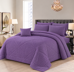 7 Pcs Comforter Set King Size Design KCC 124