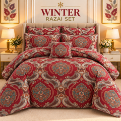 Winter Quilt/Razai set (Heavy Polyester Filling) KDI 321
