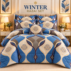 Winter Quilt/Razai set (Heavy Polyester Filling) KDI 323