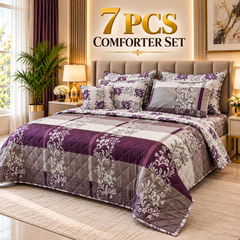 7 Pcs Comforter Set King Size Design KCC 130