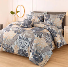 7 Pcs Comforter Set King Size Design KCC 151