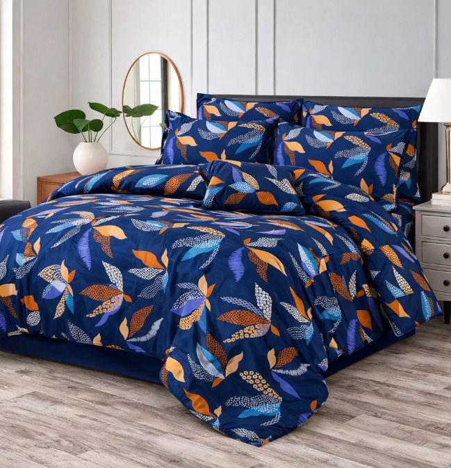 7 Pcs Comforter Set King Size Design KCC  097