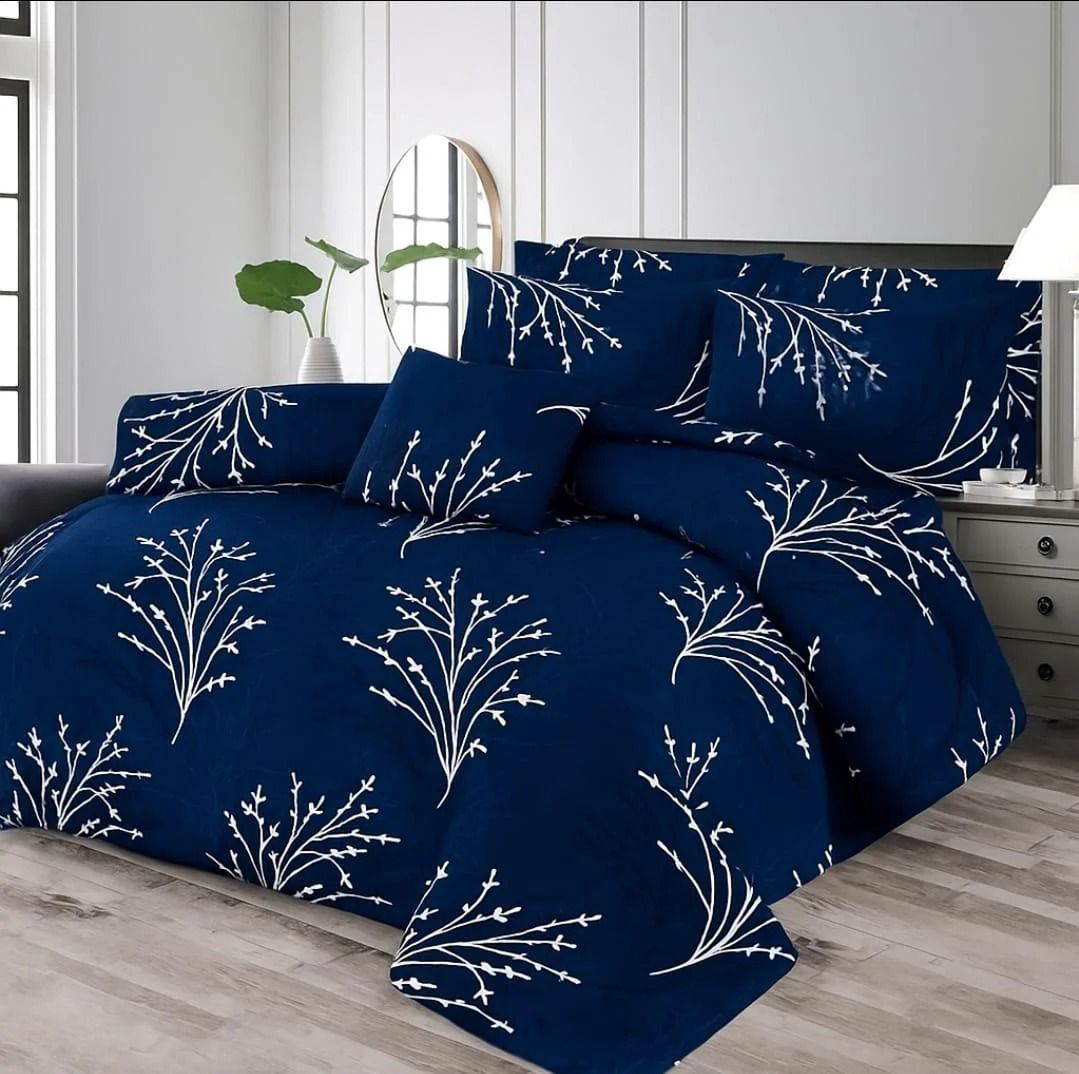 7 Pcs Comforter Set King Size Design KCC  088