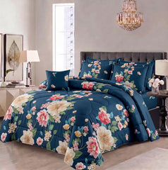 7 Pcs Comforter Set King Size Design KCC 123